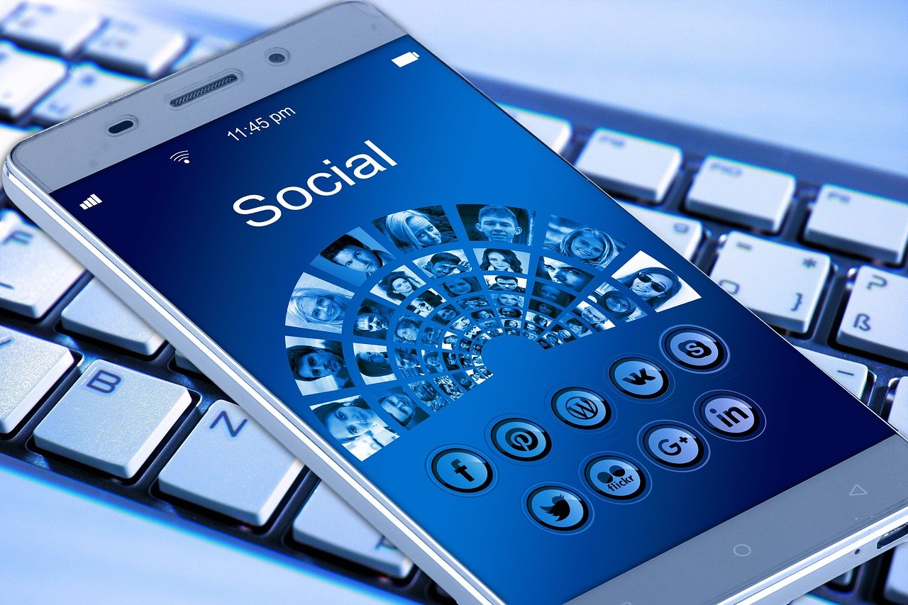social media, phone, smartphone, business